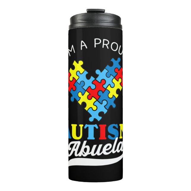 Termo Soy una orgullosa autismo abuela - Perfecto para a (Anverso)