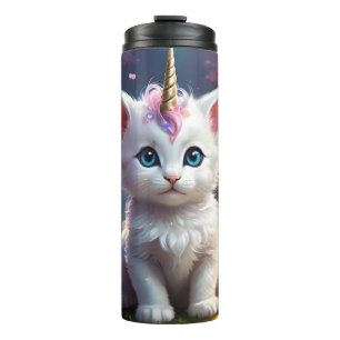 Termo "Sparkle Paws: El encantador gatito unicornio"