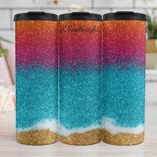 Termo Sparkling Gradient Beach Sunset Textura