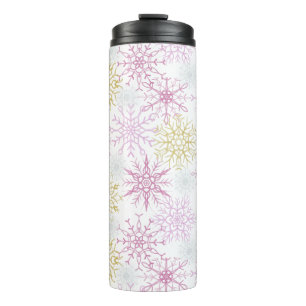 Termo Sparkling Pink Snowflakes