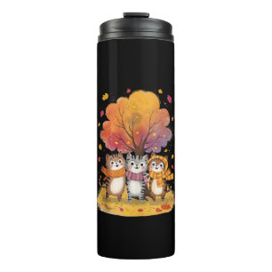 Termo Spice de calabaza todo el otoño - Gato amante A