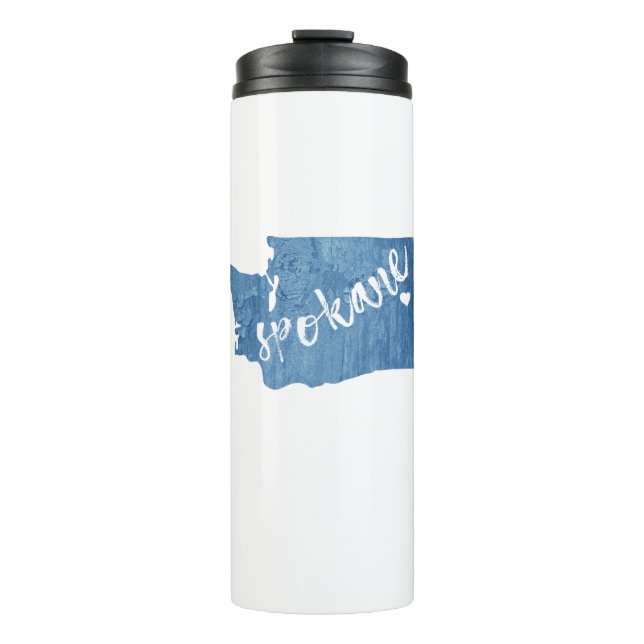 Termo Spokane Washington Wood Grain (Anverso)