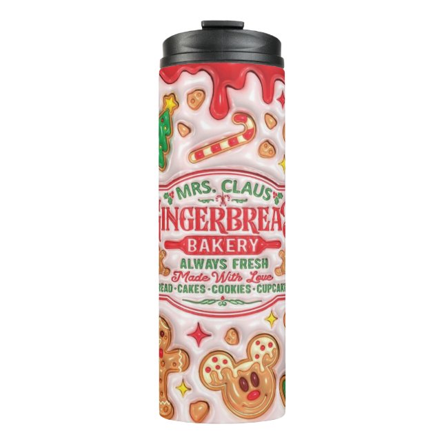 Termo Sra. Claus Gingerbread Bakery (Anverso)
