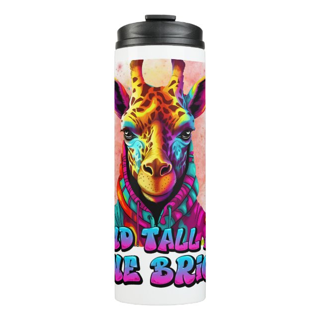 Termo Stand Tall and Shine Bright cool giraffe (Anverso)