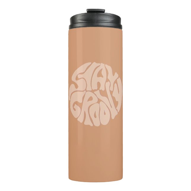 Termo Stay Groovy Retro Beige (Anverso)