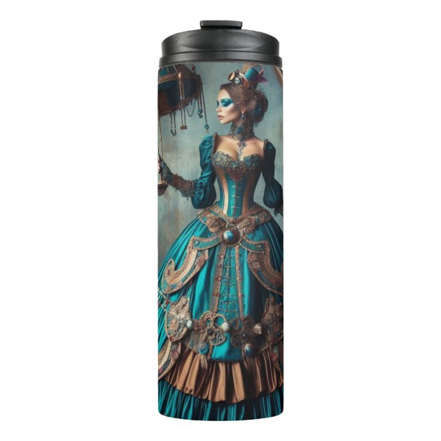 Termo Steampunk Vintage Lady Circus Performer (Anverso)