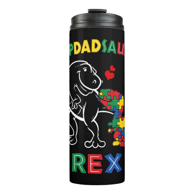 Termo Stepdadrsaurus Rex - Perfecto para padrastro que h (Anverso)