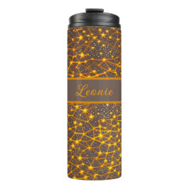 Termo Sternenhimmel Orange braun gelb Muster