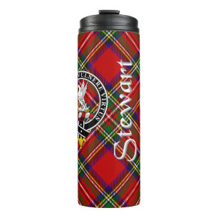 Termo Stewart Clan Badge & Tartan