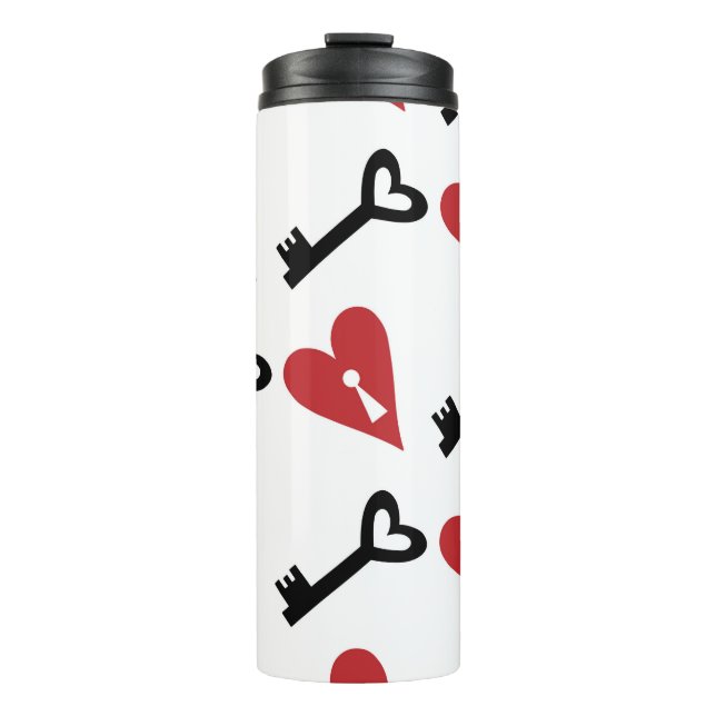 Termo Stylish graphic seamless pattern with hearts and k (Anverso)