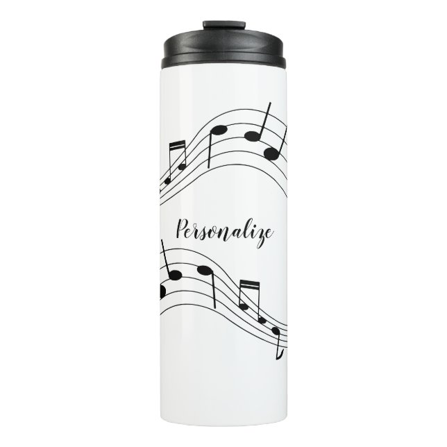 Termo Stylish Music Notes Trendy Guay Travel Gift (Anverso)