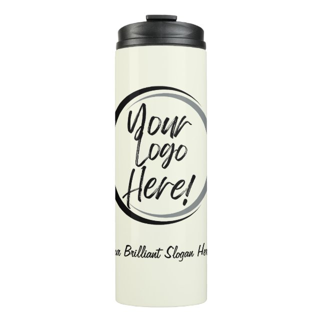 Termo Su logotipo aquí café personalizado Tumbler (Anverso)