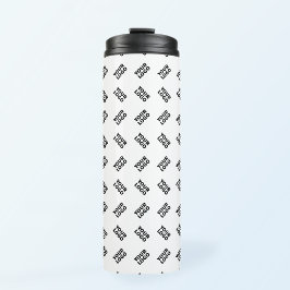 Termo Su logotipo | Patrón de repetición alternativo sim