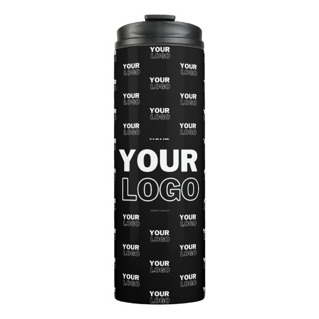 Termo Su logotipo y logotipo repetitivo en segundo plano (Anverso)