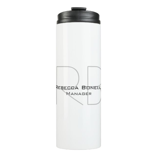 Termo Su Nombre Monograma Su Título Moderno (Anverso)