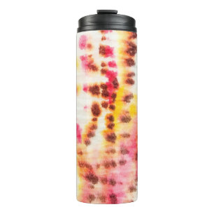 Termo Sucio Artístico Rojo. Textura de tintes. Pincel gr