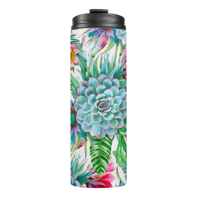 Termo Suculento jardín tropical (Anverso)