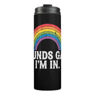 Termo Suena Gay Estoy En Arcoíris LGBTQ Vintage Retro