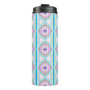 Termo Sueño Pastel Boho Geométrico Kaleidoscopio