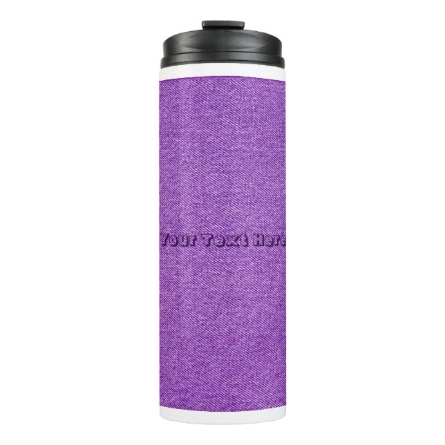 Termo Sueños de Denim Púrpura - apariencia de material d (Anverso)