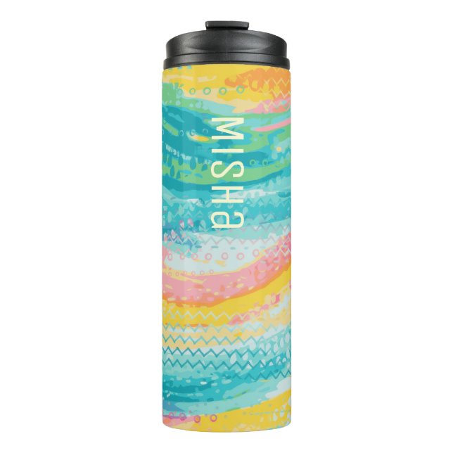 Termo Sueños de piscina de marea tropical (Anverso)