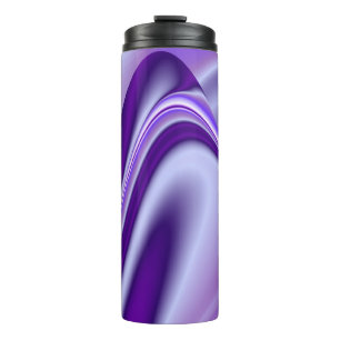 Termo Sueños del arcoiris de flores moradas