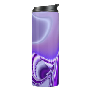 Termo Sueños del arcoiris de flores moradas