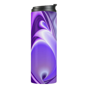 Termo Sueños del arcoiris de flores moradas