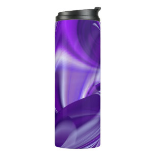Termo Sueños del arcoiris de flores moradas