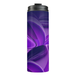 Termo Sueños del arcoiris de flores moradas