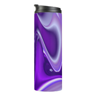 Termo Sueños del arcoiris de flores moradas