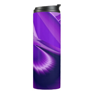 Termo Sueños del arcoiris de flores moradas