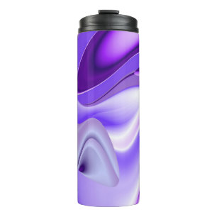 Termo Sueños del arcoiris de flores moradas