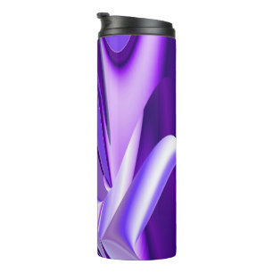 Termo Sueños del arcoiris de flores moradas
