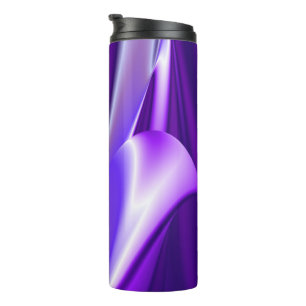 Termo Sueños del arcoiris de flores moradas