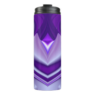 Termo Sueños del arcoiris de flores moradas