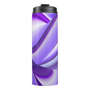 Termo Sueños del arcoiris de flores moradas