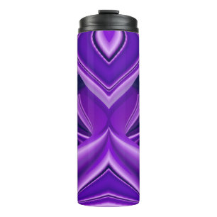 Termo Sueños del arcoiris de flores moradas