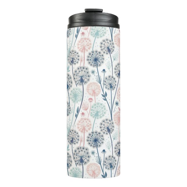 Termo Sueños Pastel Dandelion - Floral capilar (Anverso)
