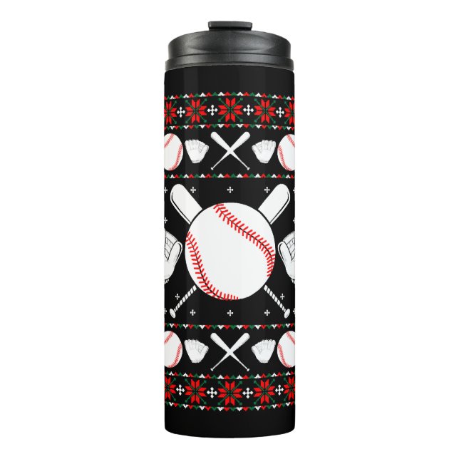 Termo Suéter de Navidades feos de béisbol (Anverso)
