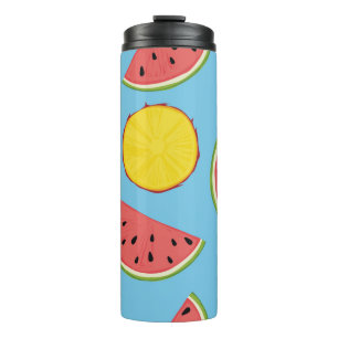 Termo Summer pattern with pineapple and watermelonart,ba