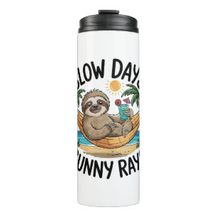 Termo Summer Vibes Sloth Funny Lazy Float