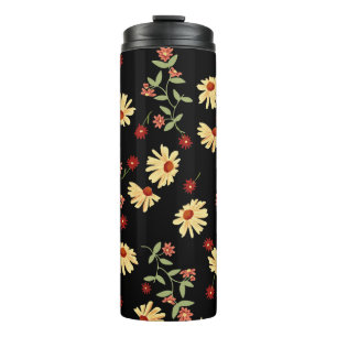 Termo Sunflowers de otoño: Armonía Red-Naranja.