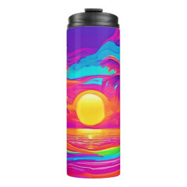 Termo Sunset azul y Naranja