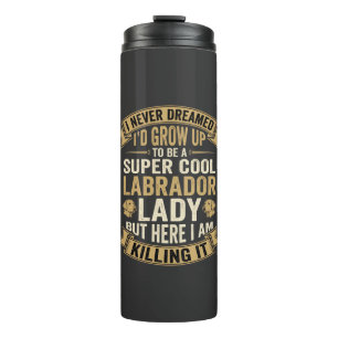 Termo Super Cool Labrador Lady Amante de los Perros