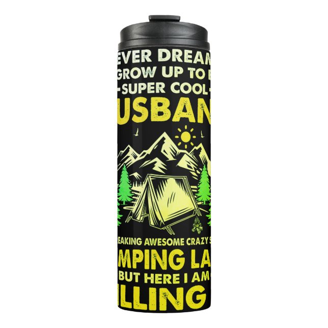 Termo Super Guay Esposo de Camping Lady Funny Camper (Anverso)