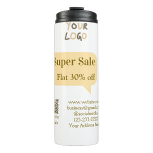 Termo super oferta descuento comercial escanea código QR