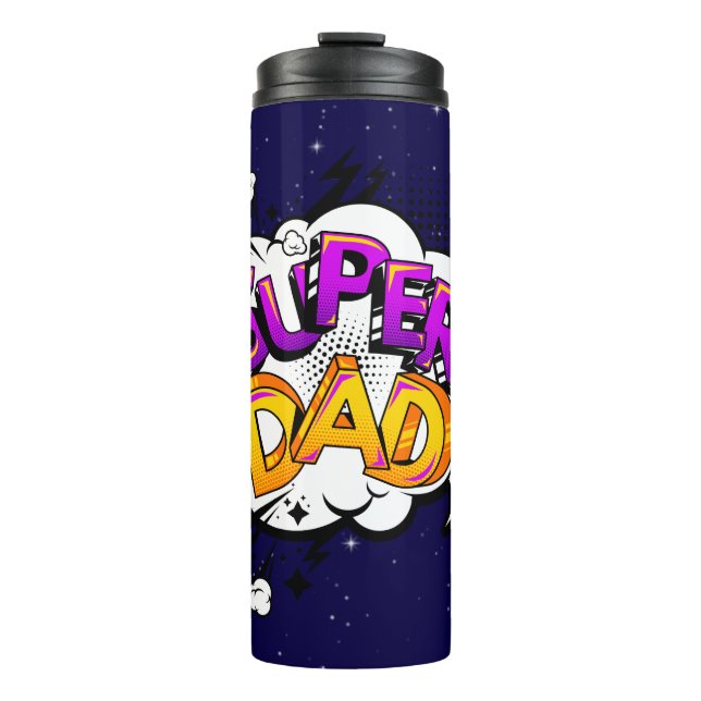Termo Super papá estilo personalizado (Anverso)