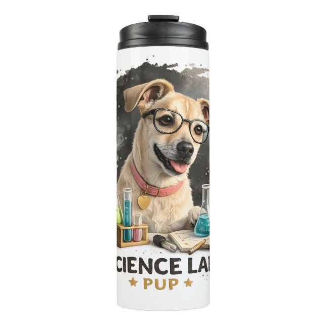 Termo Superestrella de laboratorio de ciencia Perro lind (Anverso)