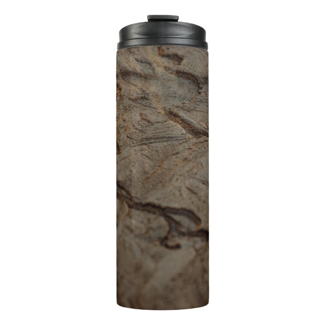 Termo Superficie de madera marrón y negra (Anverso)